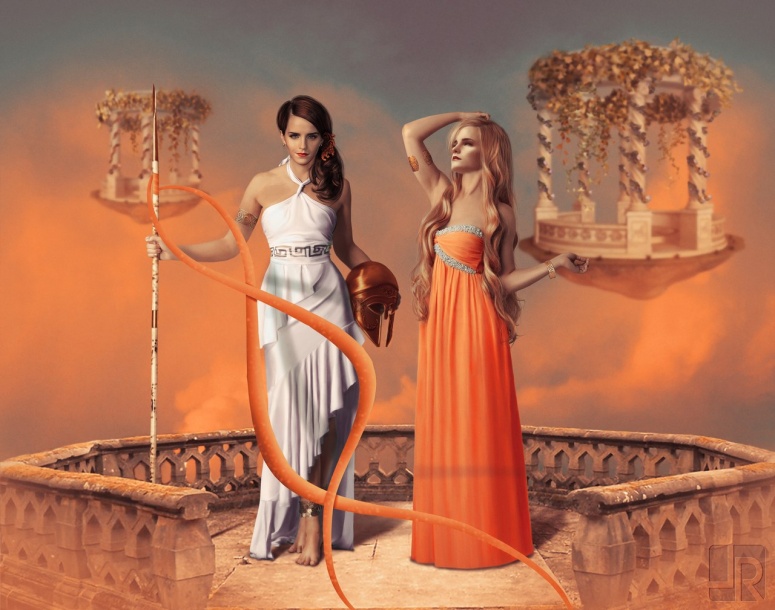 Афина и Афродита Арт от Lerika Race.