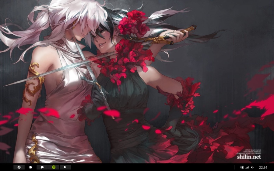 Anime boy and girl fighting